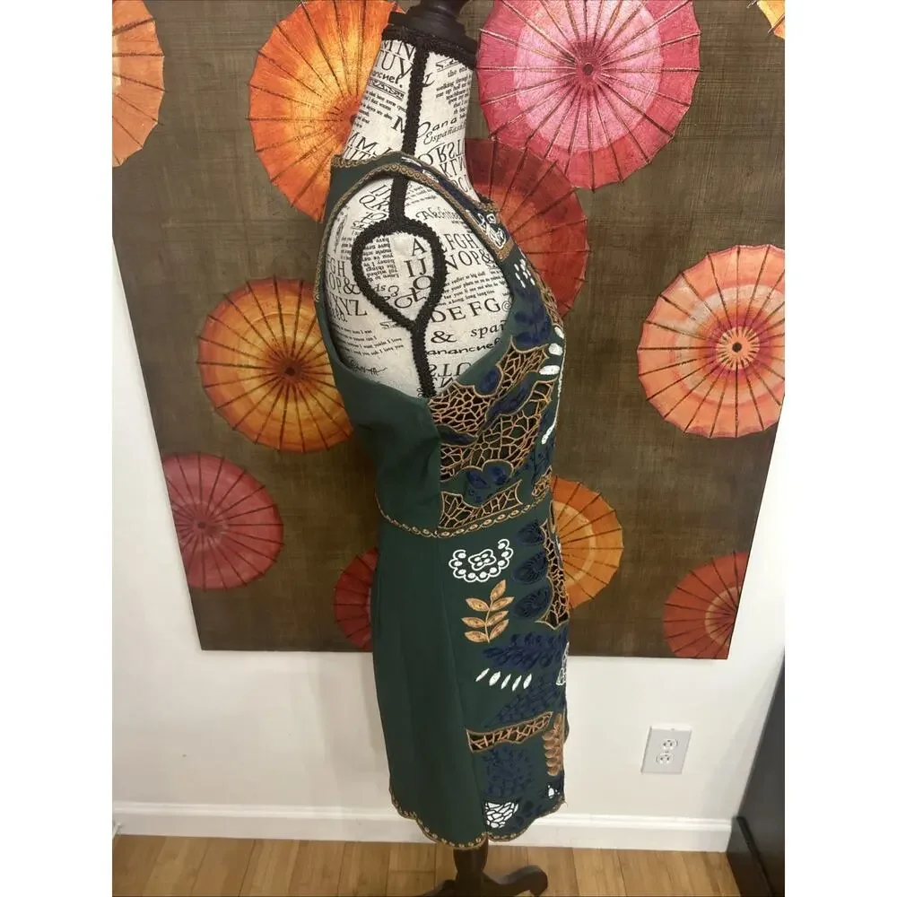 J.O.A. Urban Outfitters Embroidered Tank Dress Soft Girl Indie Cottagecore Sz M - Picture 2 of 9